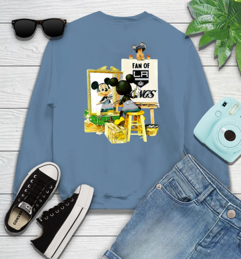 NHL Hockey Los Angeles Kings Mickey Drawing Shirt 33