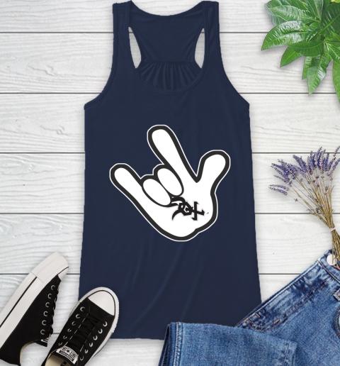 Chicago White Sox MLB Baseball Mickey Rock Hand Disney Racerback Tank 10