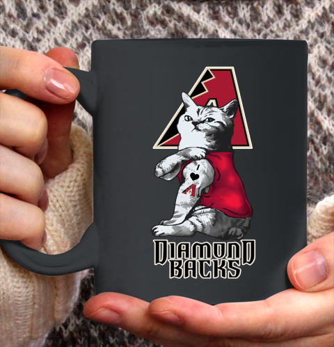 MLB Baseball My Cat Loves Arizona Diamondbacks Ceramic Mug 11oz 2