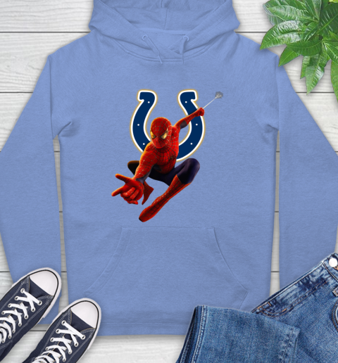 NFL Spider Man Avengers Endgame Football Indianapolis Colts Hoodie 11