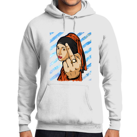 Air Jordan 1 Shattered Backboard 3.0 Matching Sneaker Tshirt The girl With The Pearl Earing Middle Finger Orange and Black Jordan Tshirt