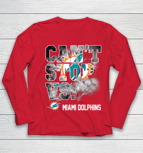 NFL Miami Dolphins Can't Stop Vs Youth Long Sleeve 8