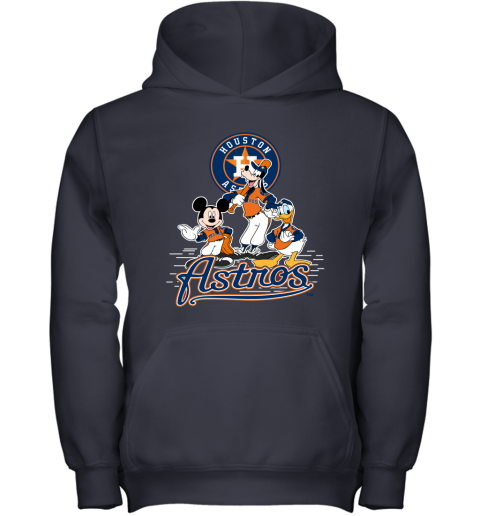 Detroit Tigers Mickey Donald And Goofy Baseball Youth Sweatshirt 