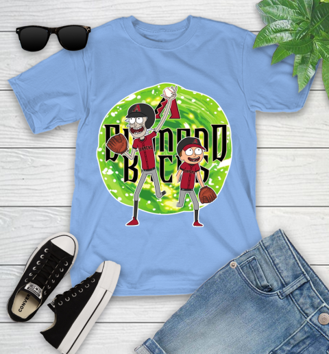 MLB Arizona Diamondbacks Rick And Morty Baseball Sports Youth T-Shirt 11