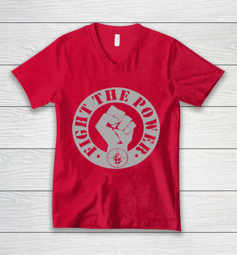 Fight The Power Public Enemy V-Neck T-Shirt 6