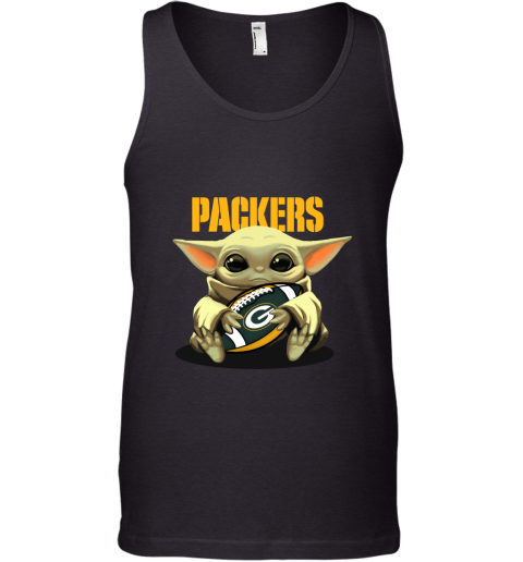 Baby Yoda Loves The Green Bay Packers Star Wars NFL Tank Top