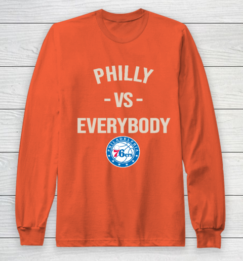 Philadelphia 76ers Vs Everybody Long Sleeve T-Shirt 3