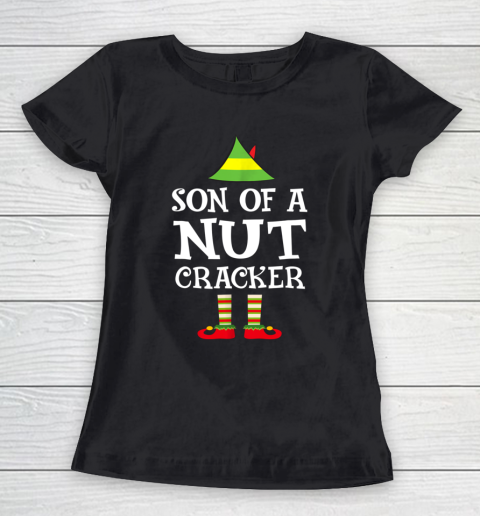 Son Of A Nutcracker Funny Christmas Elf Women's T-Shirt