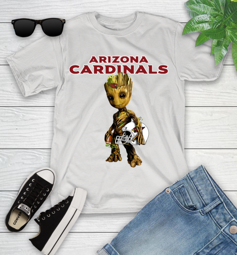 Arizona Cardinals NFL Football Groot Marvel Guardians Of The Galaxy Youth T-Shirt