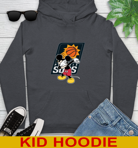Phoenix Suns NBA Basketball Dabbing Mickey Disney Sports Youth Hoodie 9