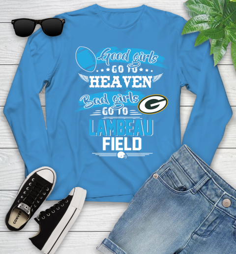 Green Bay Packers NFL Bad Girls Go To Lambeau Field Shirt Youth Long Sleeve 8