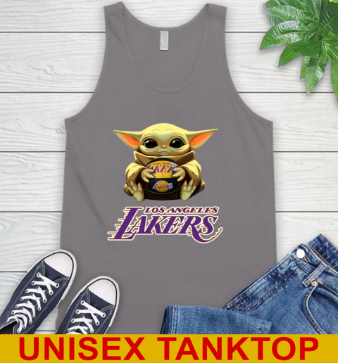 NBA Basketball Los Angeles Lakers Star Wars Baby Yoda Shirt 76