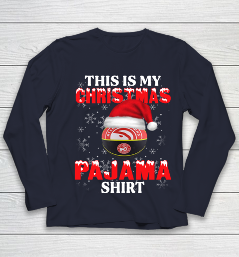 Atlanta Hawks This Is My Christmas Pajama Shirt NBA Youth Long Sleeve 2