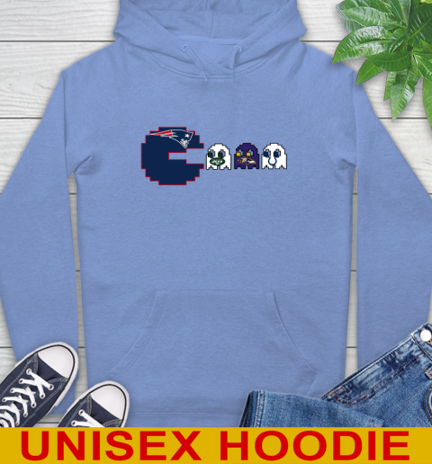 New England Patriots NFL Football Pac Man Champion Hoodie 11
