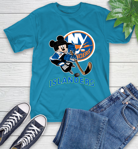 NHL New York Islanders Mickey Mouse Disney Hockey T Shirt T-Shirt 8