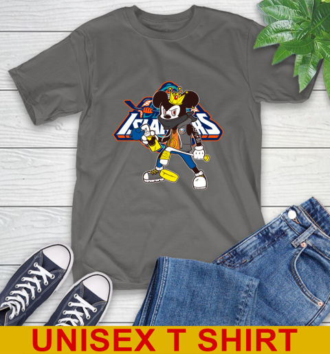 New York Islanders NHL Hockey Mickey Peace Sign Sports T-Shirt - Image 9