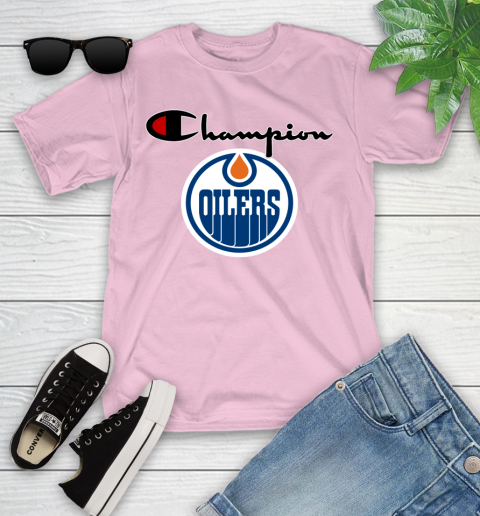 NHL Hockey Edmonton Oilers Champion Shirt Youth T-Shirt 7