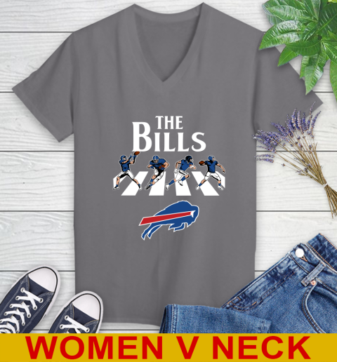 NFL Football Buffalo Bills The Beatles Rock Band Shirt Women's V-Neck T-Shirt 11