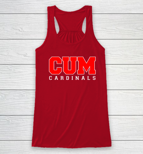 CUM Cardinals Christian University Michigan Racerback Tank 3