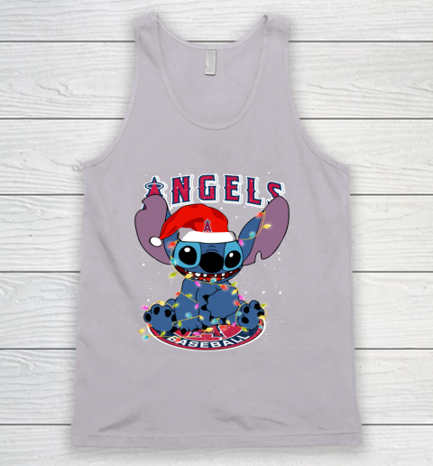 Los Angeles Angels MLB noel stitch Baseball Christmas Tank Top 2