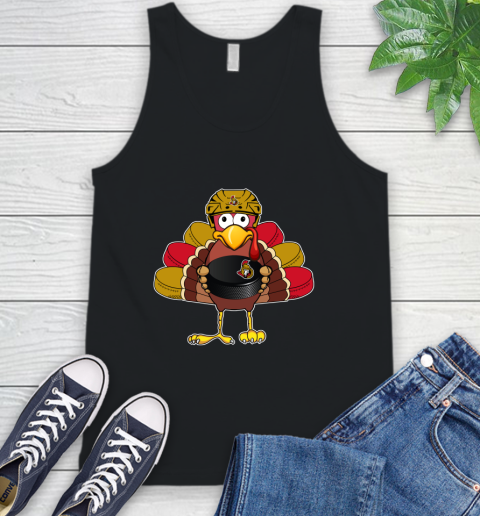 Ottawa Senators Turkey Thanksgiving Day Tank Top 2