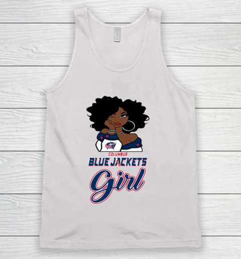 Columbus Blue Jackets Girl NHL Tank Top 2
