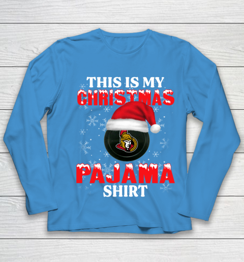Ottawa Senators This Is My Christmas Pajama Shirt NHL Youth Long Sleeve 5