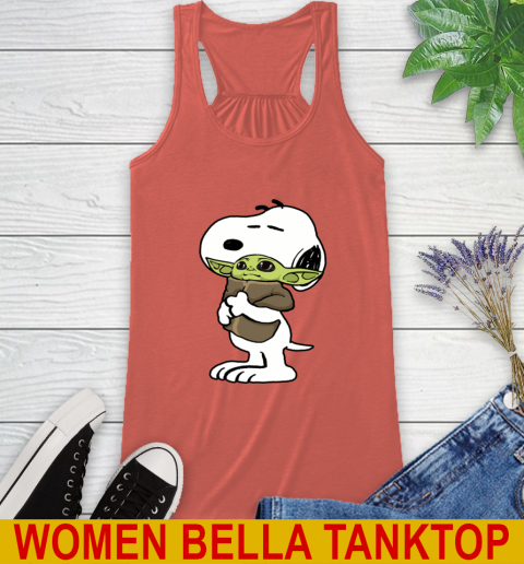Snoopy Hugging Baby Yoda Shirt 40
