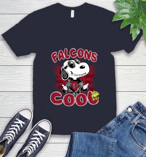 NFL Football Atlanta Falcons Cool Snoopy Shirt V-Neck T-Shirt 2