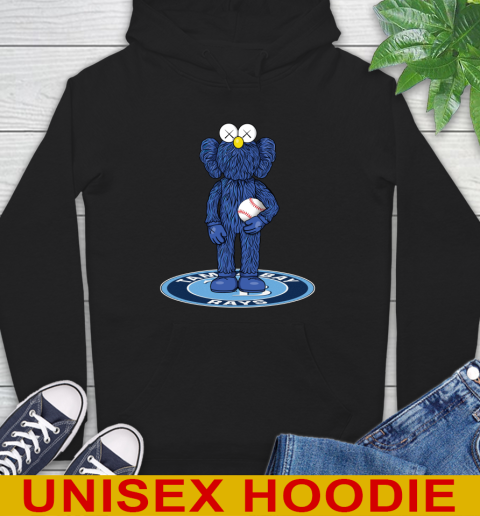MLB Baseball Tampa Bay Rays Kaws Bff Blue Figure Shirt Hoodie 2