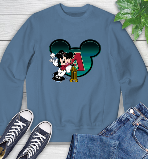 MLB Arizona Diamondbacks The Commissioner's Trophy Mickey Mouse Disney Sweatshirt 7