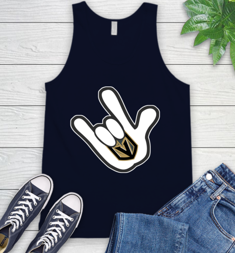 Vegas Golden Knights NHL Hockey Mickey Rock Hand Disney Tank Top 3