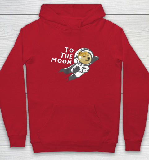 Dogecoin to the Moon Shirt Hodl Doge Coin Crypto Currency Hoodie 7