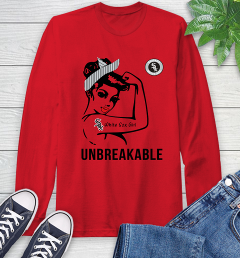 MLB Chicago White Sox Girl Unbreakable Baseball Sports Long Sleeve T-Shirt 9