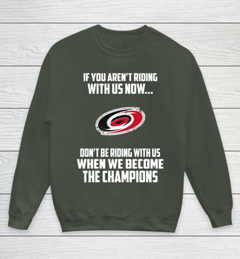 NHL Carolina Hurricanes Hockey We Become The Champions Youth Sweatshirt 8