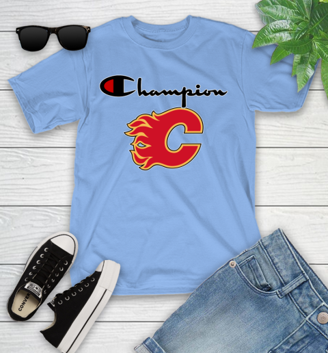NHL Hockey Calgary Flames Champion Shirt Youth T-Shirt 10