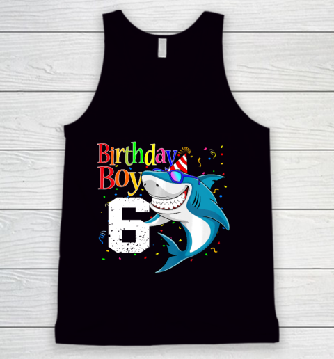 Kids 6th Birthday Boy Shark Shirts 6 Jaw Some Four Tees Boys 6 Years Old Tank Top