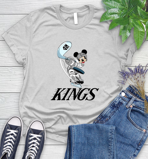 NHL Hockey Los Angeles Kings Cheerful Mickey Mouse Shirt Women's T-Shirt 2