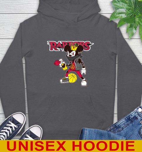 Toronto Raptors NBA Basketball Mickey Peace Sign Sports Hoodie 7