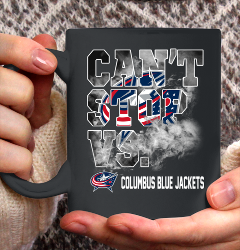 NHL Columbus Blue Jackets Hockey Can't Stop Vs Ceramic Mug 11oz