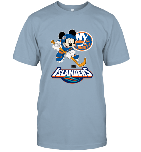 NHL Hockey Mickey Mouse Team New York Islanders Unisex Jersey Tee