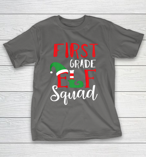 Elf Squad Third Grade Christmas Teacher Top T-Shirt Elf Squad Third Grade Christmas Teacher Top T-Shirt