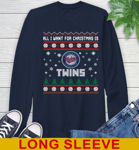 MLB All I Want For Christmas Is Minnesota Twins Baseball Sports 57