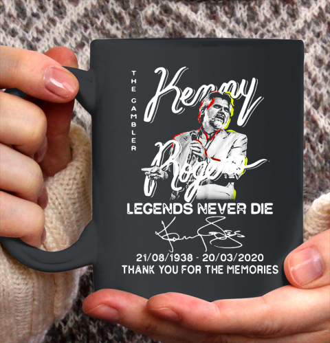 The gambler Kenny Legends Never Die 1938 2020 thank you for the memories signatures Ceramic Mug 11oz