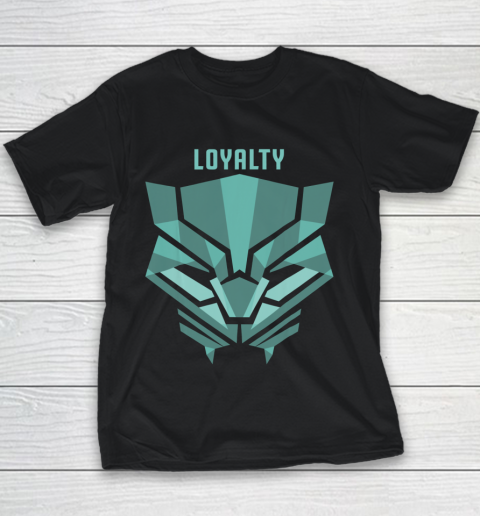 Marvel Black Panther Teal Loyalty Logo Graphic Youth T-Shirt