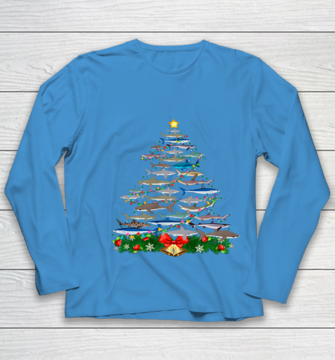 Shark christmas tree deals shirt