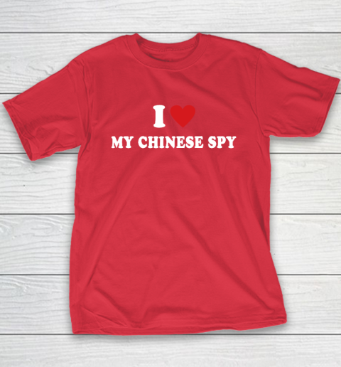 I Love My Chinese Spy I Heart My Chinese Spy Youth T-Shirt 7