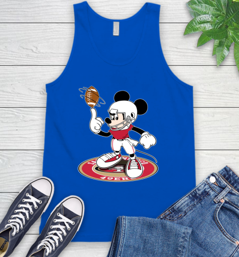 NFL Football San Francisco 49ers Cheerful Mickey Disney Shirt Tank Top 5