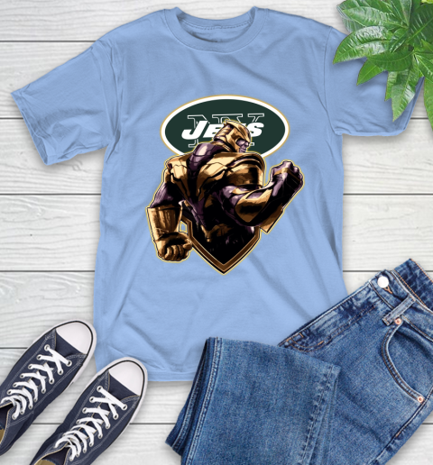 NFL Thanos Avengers Endgame Football Sports New York Jets T-Shirt 11