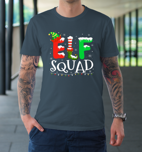 Elf Family Christmas Matching Pajamas Xmas Elf Squad T-Shirt 12